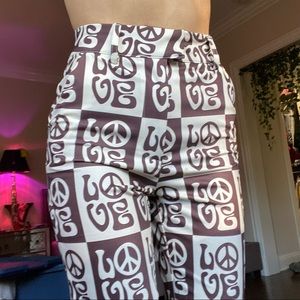 HOUSE OF SUNNY ALL YOU NEED IS LOVE PANTS